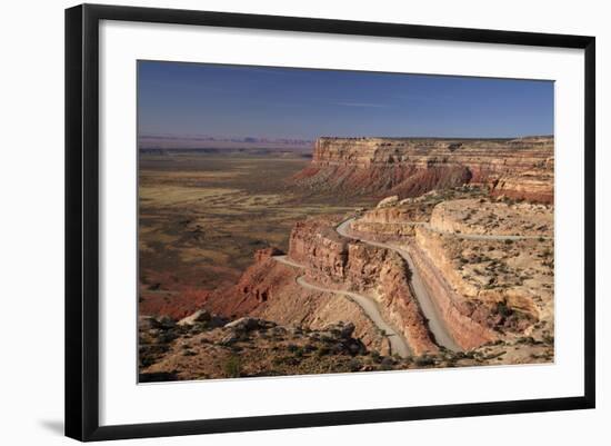 Utah, San Juan County, Moki Dugway Switchback Road, Cedar Mesa-David Wall-Framed Photographic Print