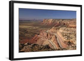 Utah, San Juan County, Moki Dugway Switchback Road, Cedar Mesa-David Wall-Framed Photographic Print