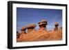 Utah, San Rafael Desert, Hoodoos at Goblin Valley State Park-David Wall-Framed Photographic Print