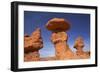 Utah, San Rafael Desert, Hoodoos at Goblin Valley State Park-David Wall-Framed Photographic Print