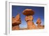 Utah, San Rafael Desert, Hoodoos at Goblin Valley State Park-David Wall-Framed Photographic Print