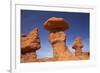 Utah, San Rafael Desert, Hoodoos at Goblin Valley State Park-David Wall-Framed Photographic Print