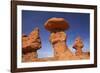 Utah, San Rafael Desert, Hoodoos at Goblin Valley State Park-David Wall-Framed Photographic Print