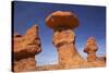 Utah, San Rafael Desert, Hoodoos at Goblin Valley State Park-David Wall-Stretched Canvas