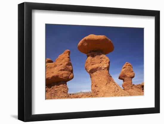 Utah, San Rafael Desert, Hoodoos at Goblin Valley State Park-David Wall-Framed Photographic Print