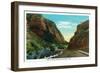 Utah - Scenic View in Provo Canyon Near Provo, c.1936-Lantern Press-Framed Art Print