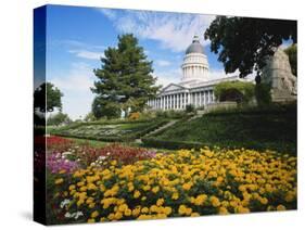 Utah State Capitol Building and Garden, Salt Lake City, Utah, USA-Scott T. Smith-Stretched Canvas