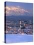 Utah State Capitol with the Wasatch Mountains, Salt Lake City, Utah-Scott T^ Smith-Stretched Canvas