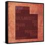 Utah State Words-David Bowman-Framed Stretched Canvas