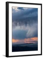 Utah. Storm over the Desert at Sunset from Overlook in the Manti-La Sal National Forest-Judith Zimmerman-Framed Photographic Print