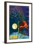 Utah - Timelapse Snowboarder-Lantern Press-Framed Art Print