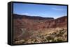 Utah, Us Route 191 and Zigzag Road Entering Arches National Park-David Wall-Framed Stretched Canvas