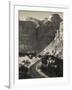 Utah, Virgin, Traffic on the Zion-Mt, Carmel Highway, Winter, USA-Walter Bibikow-Framed Photographic Print