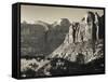 Utah, Virgin, Traffic on the Zion-Mt, Carmel Highway, Winter, USA-Walter Bibikow-Framed Stretched Canvas