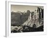 Utah, Virgin, Traffic on the Zion-Mt, Carmel Highway, Winter, USA-Walter Bibikow-Framed Photographic Print