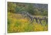 Utah, Wasatch Mountains. Fence and Meadow Landscape-Jaynes Gallery-Framed Photographic Print
