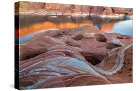 Utah. Weathering Pit Ridge at Lake Powell-Jaynes Gallery-Stretched Canvas