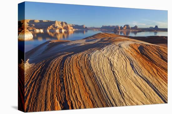 Utah. Weathering Pit Ridge at Lake Powell-Jaynes Gallery-Stretched Canvas
