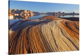 Utah. Weathering Pit Ridge at Lake Powell-Jaynes Gallery-Stretched Canvas