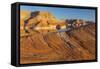 Utah. Weathering Pit Ridge at Lake Powell-Jaynes Gallery-Framed Stretched Canvas