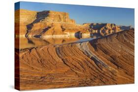 Utah. Weathering Pit Ridge at Lake Powell-Jaynes Gallery-Stretched Canvas