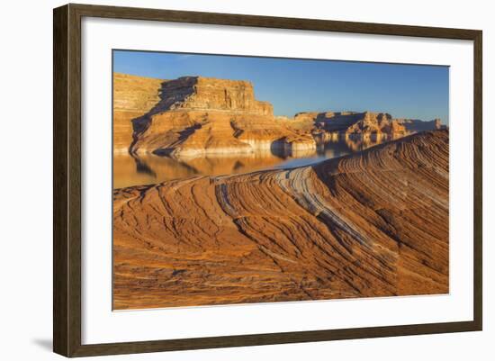 Utah. Weathering Pit Ridge at Lake Powell-Jaynes Gallery-Framed Photographic Print