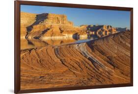 Utah. Weathering Pit Ridge at Lake Powell-Jaynes Gallery-Framed Photographic Print