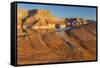 Utah. Weathering Pit Ridge at Lake Powell-Jaynes Gallery-Framed Stretched Canvas