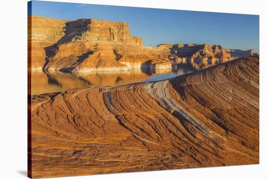 Utah. Weathering Pit Ridge at Lake Powell-Jaynes Gallery-Stretched Canvas