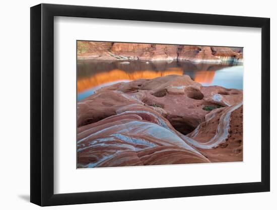 Utah. Weathering Pit Ridge at Lake Powell-Jaynes Gallery-Framed Photographic Print