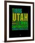 Utah Word Cloud 1-NaxArt-Framed Art Print