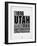 Utah Word Cloud 2-NaxArt-Framed Art Print