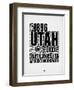 Utah Word Cloud 2-NaxArt-Framed Art Print