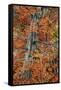 Utah, Zion National Park. Autumn Maple Leaves and Tree-Judith Zimmerman-Framed Stretched Canvas