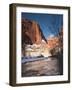 Utah, Zion National Park, Landscape by the North Fork Virgin River, Winter, USA-Walter Bibikow-Framed Photographic Print