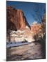 Utah, Zion National Park, Landscape by the North Fork Virgin River, Winter, USA-Walter Bibikow-Mounted Photographic Print