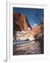 Utah, Zion National Park, Landscape by the North Fork Virgin River, Winter, USA-Walter Bibikow-Framed Photographic Print