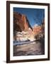 Utah, Zion National Park, Landscape by the North Fork Virgin River, Winter, USA-Walter Bibikow-Framed Photographic Print