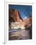 Utah, Zion National Park, Landscape by the North Fork Virgin River, Winter, USA-Walter Bibikow-Framed Photographic Print