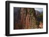 Utah, Zion National Park, Marrow Steep Hiking Track Leading to Angels Landing-David Wall-Framed Photographic Print