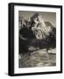 Utah, Zion National Park, Mountain Vista and North Fork Virgin River by Emerald Pools Area, USA-Walter Bibikow-Framed Photographic Print