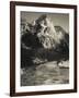 Utah, Zion National Park, Mountain Vista and North Fork Virgin River by Emerald Pools Area, USA-Walter Bibikow-Framed Photographic Print