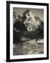 Utah, Zion National Park, Mountain Vista and North Fork Virgin River by Emerald Pools Area, USA-Walter Bibikow-Framed Photographic Print