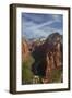 Utah, Zion National Park, Observation Point, Canyonseen from Angels Landing-David Wall-Framed Photographic Print