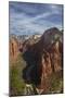 Utah, Zion National Park, Observation Point, Canyonseen from Angels Landing-David Wall-Mounted Photographic Print