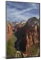 Utah, Zion National Park, Observation Point, Canyonseen from Angels Landing-David Wall-Mounted Photographic Print