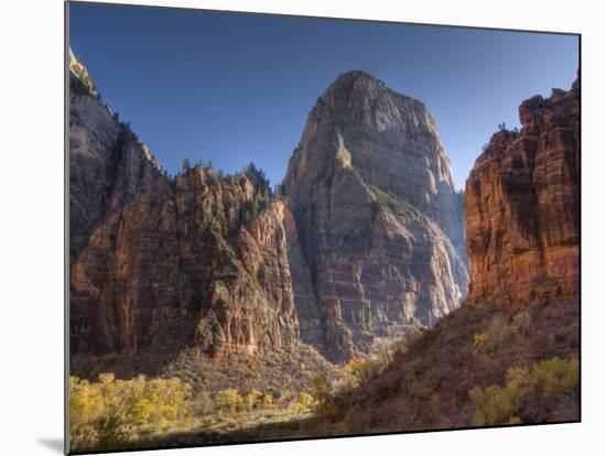 Utah, Zion National Park, the Great White Throne, USA-Alan Copson-Mounted Photographic Print