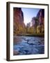 Utah, Zion National Park, the Narrows of North Fork Virgin River, USA-Alan Copson-Framed Photographic Print