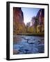 Utah, Zion National Park, the Narrows of North Fork Virgin River, USA-Alan Copson-Framed Photographic Print