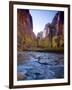 Utah, Zion National Park, the Narrows of North Fork Virgin River, USA-Alan Copson-Framed Photographic Print